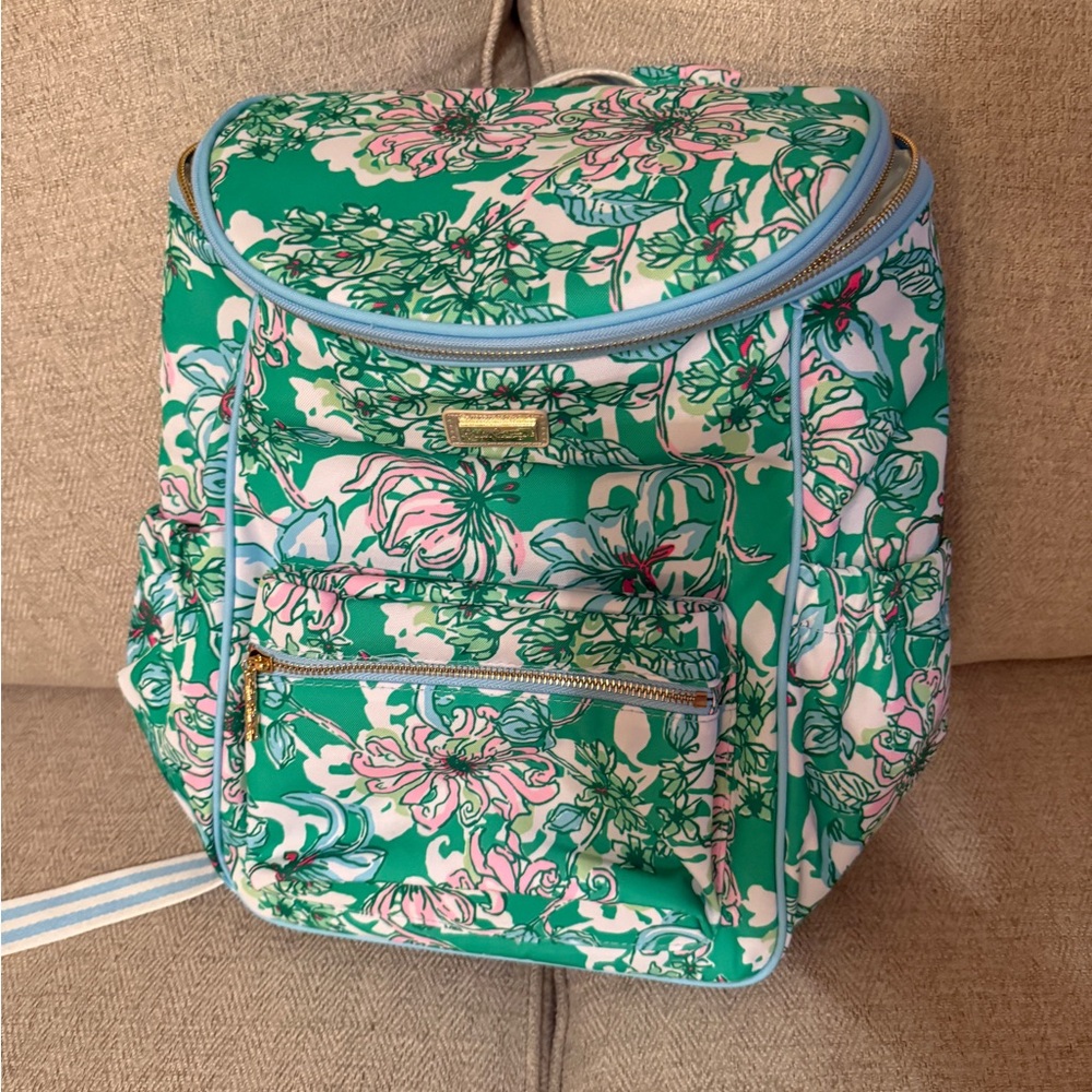Floral Green Backpack